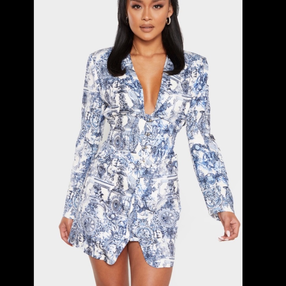 Pretty little thing corset blazer dress
